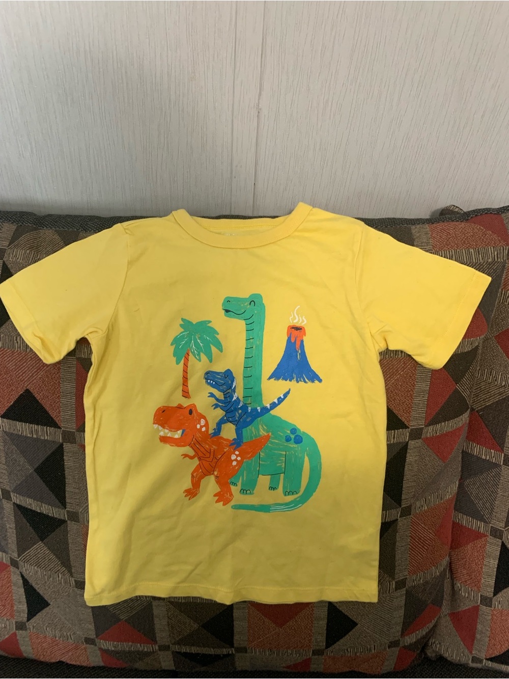 The Children's Place Yellow Dinosaur Trio Graphic Tee